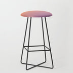 OMBRE ORANGE PURPLE PASTEL COLOR Stool Gallery Image 1