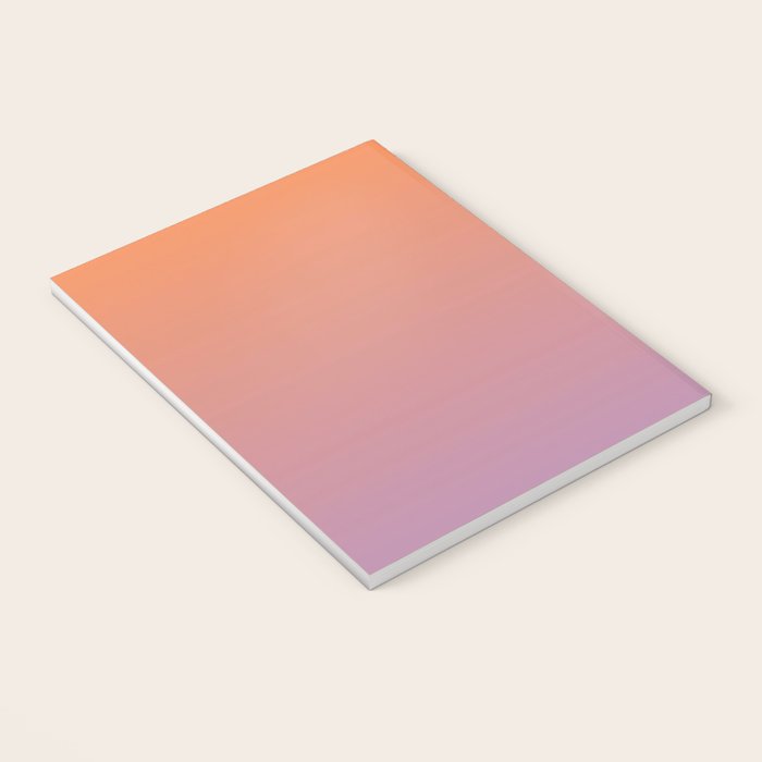 OMBRE ORANGE PURPLE PASTEL COLOR Notebook Gallery Image 3