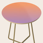 OMBRE ORANGE PURPLE PASTEL COLOR Side Table Gallery Image 2