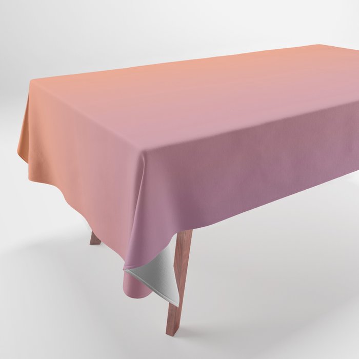 OMBRE ORANGE PURPLE PASTEL COLOR Tablecloth Gallery Image 1