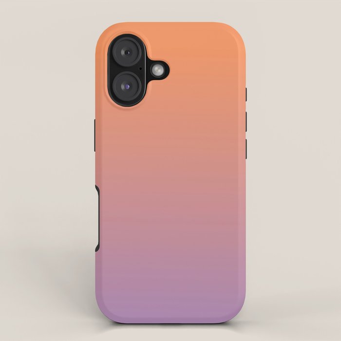 OMBRE ORANGE PURPLE PASTEL COLOR iPhone Case Gallery Image 1