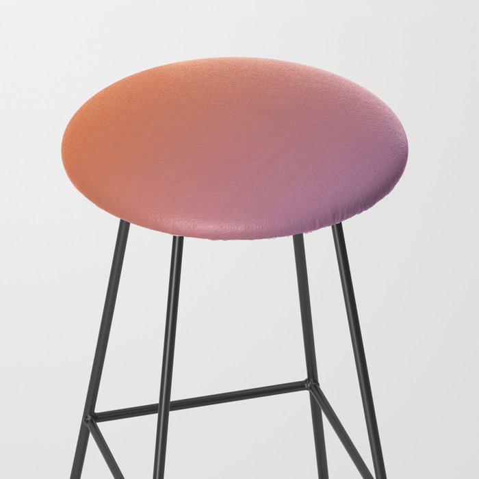 OMBRE ORANGE PURPLE PASTEL COLOR Stool Gallery Image 2