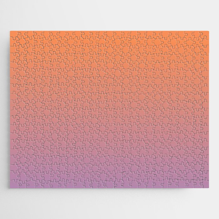 OMBRE ORANGE PURPLE PASTEL COLOR Jigsaw Puzzle Gallery Image 1