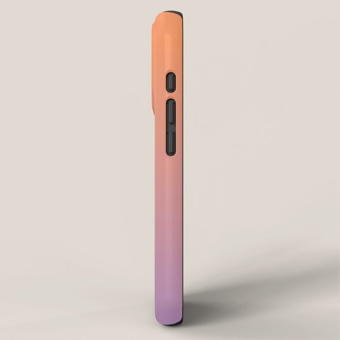 OMBRE ORANGE PURPLE PASTEL COLOR iPhone Case Gallery Image 2