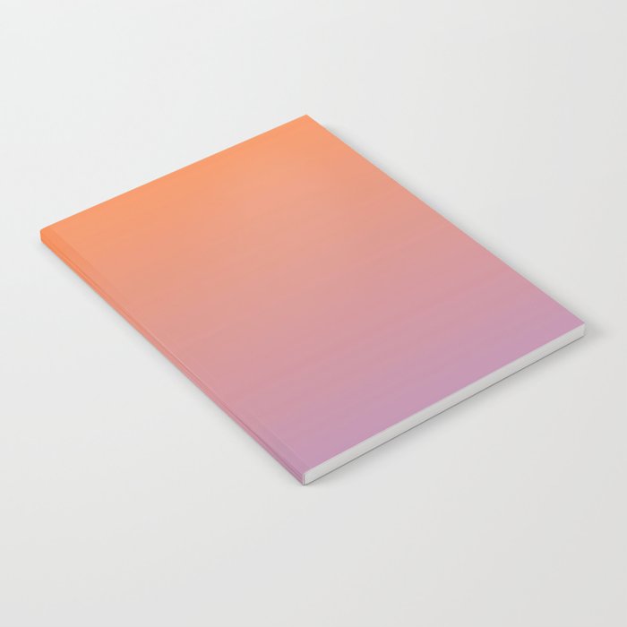 OMBRE ORANGE PURPLE PASTEL COLOR Notebook Gallery Image 1