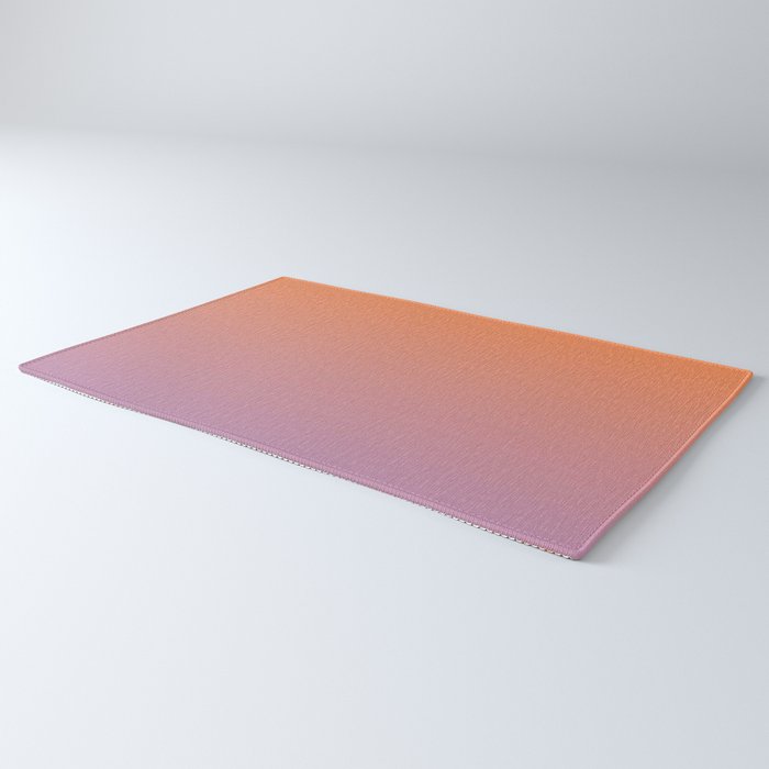 OMBRE ORANGE PURPLE PASTEL COLOR Rug Gallery Image 3