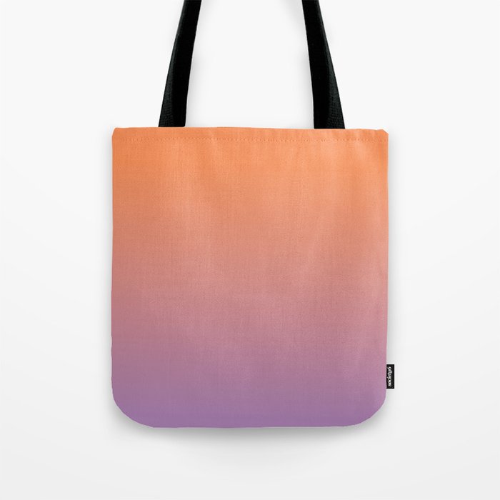 OMBRE ORANGE PURPLE PASTEL COLOR Tote Bag Gallery Image 1