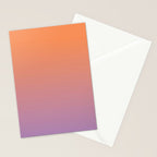 OMBRE ORANGE PURPLE PASTEL COLOR Stationery Card Gallery Image 2