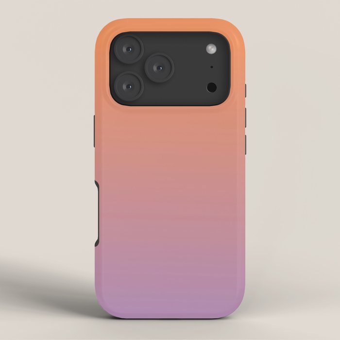 OMBRE ORANGE PURPLE PASTEL COLOR iPhone Case Gallery Image 3