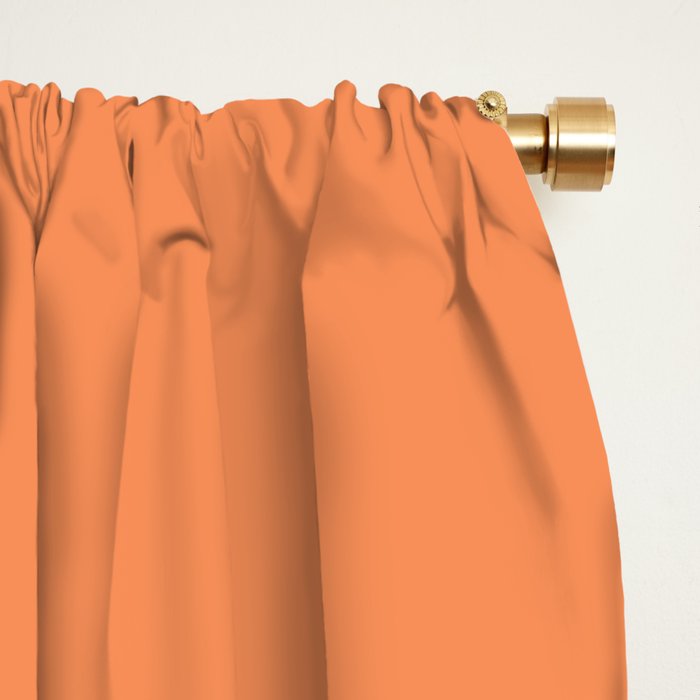 OMBRE ORANGE PURPLE PASTEL COLOR Window Curtain Gallery Image 2