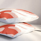 shapes leave minimal abstract art Pillow Sham Gallery Image 3