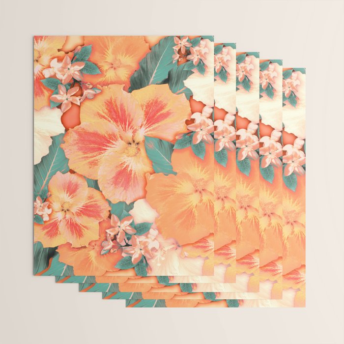 Aloha Orange Sherbet Wrapping Paper Gallery Image 3