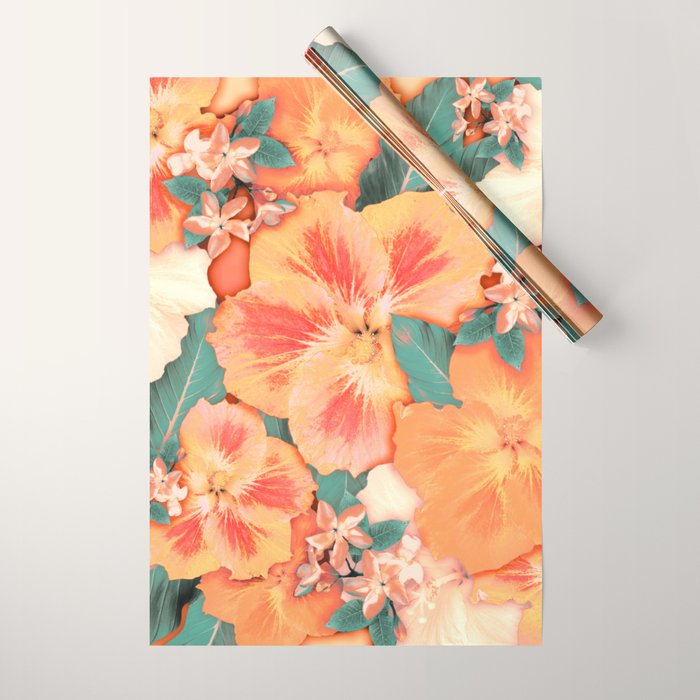Aloha Orange Sherbet Wrapping Paper Gallery Image 1