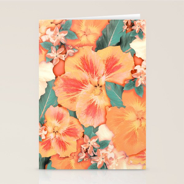 Aloha Orange Sherbet Stationery Card Gallery Image 1