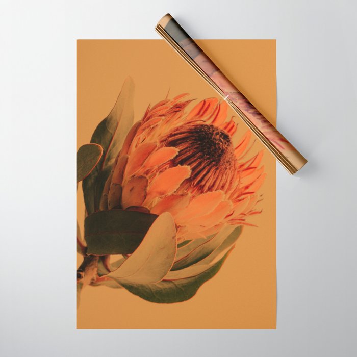 Protea - golden Wrapping Paper Gallery Image 1