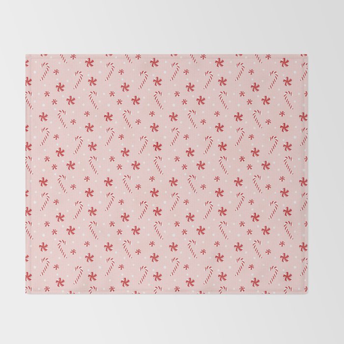 Peppermint Christmas Throw Blanket Gallery Image 2