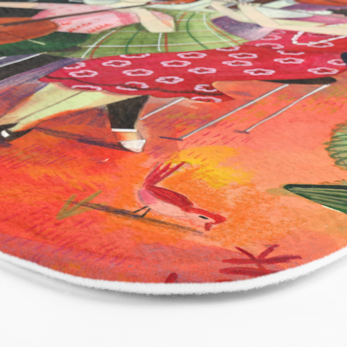 Festive holiday music concert in the forest Bath Mat Gallery Image 3