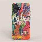 Festive holiday music concert in the forest iPhone Case Gallery Image 1