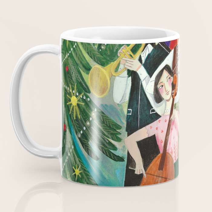 Festive holiday music concert in the forest Coffee Mug Gallery Image 3