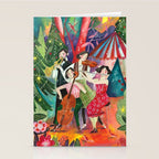 Festive holiday music concert in the forest Stationery Card Gallery Image 2