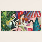 Festive holiday music concert in the forest Desk Mat Gallery Image 3