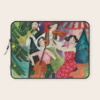 Festive holiday music concert in the forest Laptop Sleeve Gallery Image 1