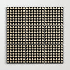 Clovers II Black and White Botanical Pattern Wood Wall Art Gallery Image 1