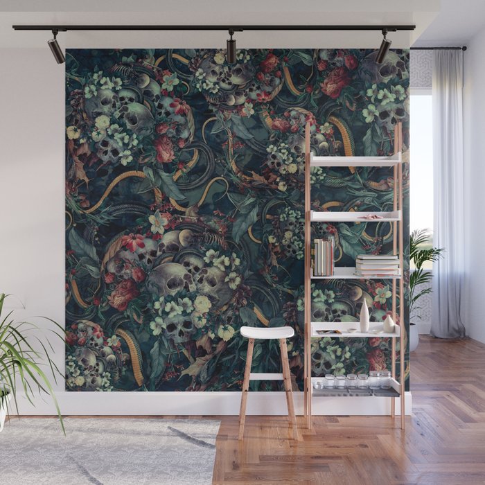 Skulls and Snakes Wall Mural Gallery Image 1