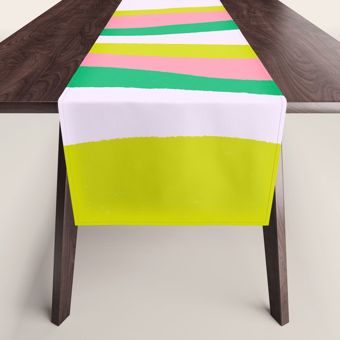 Retro Ribbon Stripes Table Runner Gallery Image 1