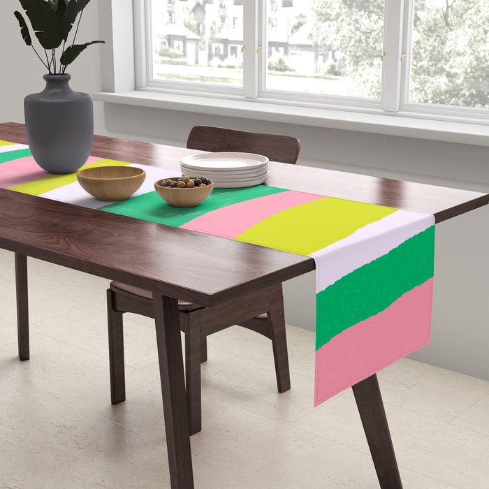 Retro Ribbon Stripes Table Runner Gallery Image 2