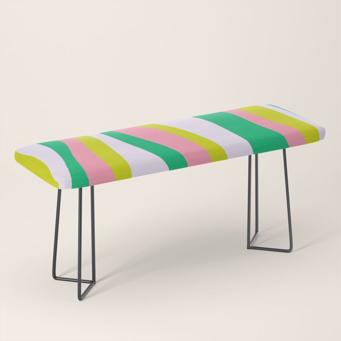 Retro Ribbon Stripes Bench Gallery Image 1