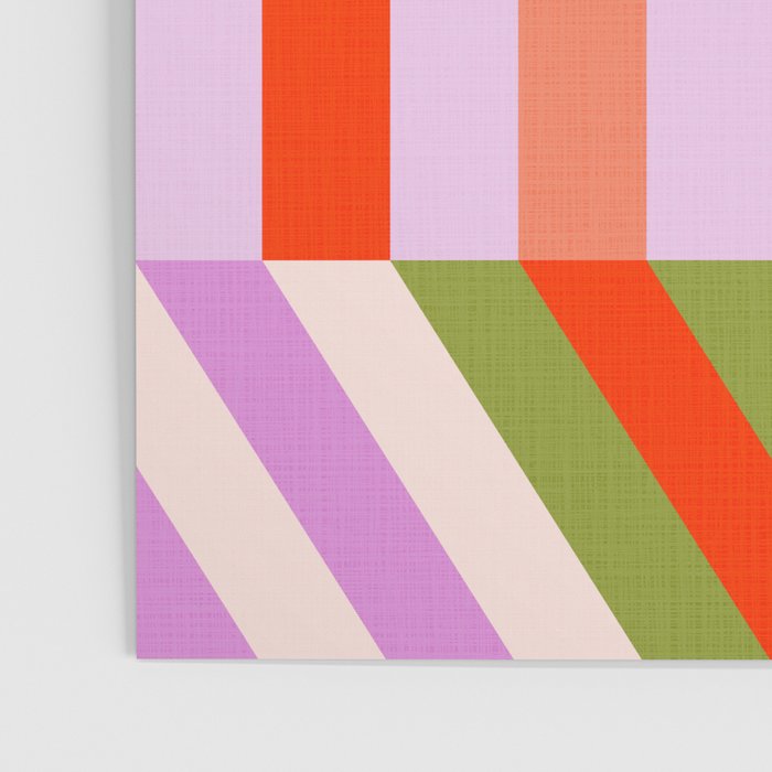 Bold Playful Bauhaus Geometric stripes 1 Poster Gallery Image 3
