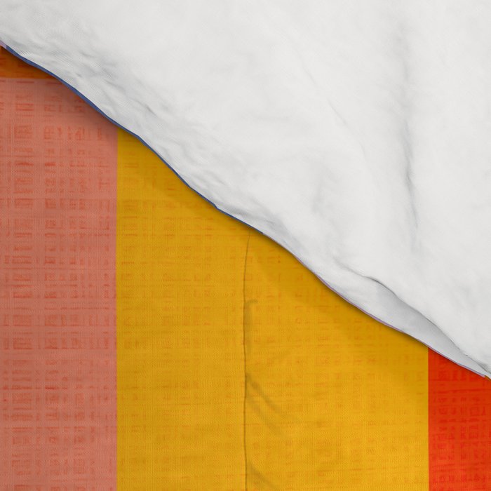 Bold Playful Bauhaus Geometric stripes 1 Comforter Gallery Image 4