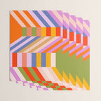 Bold Playful Bauhaus Geometric stripes 1 Wrapping Paper Gallery Image 3