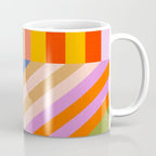 Bold Playful Bauhaus Geometric stripes 1 Coffee Mug Gallery Image 1