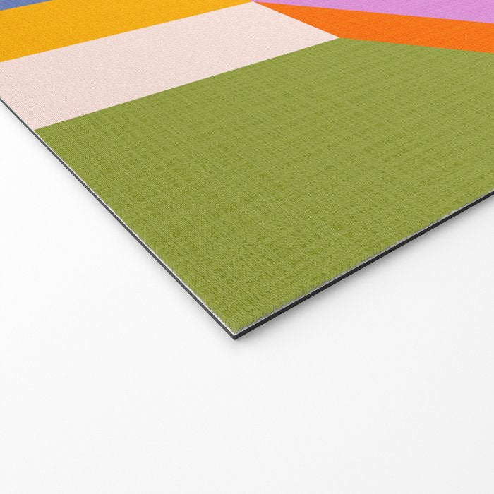 Bold Playful Bauhaus Geometric stripes 1 Welcome Mat Gallery Image 2