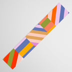 Bold Playful Bauhaus Geometric stripes 1 Table Runner Gallery Image 3