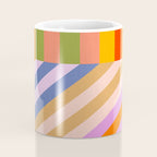 Bold Playful Bauhaus Geometric stripes 1 Coffee Mug Gallery Image 4