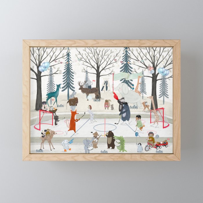 ice hockey time Mini Art Print Gallery Image 1