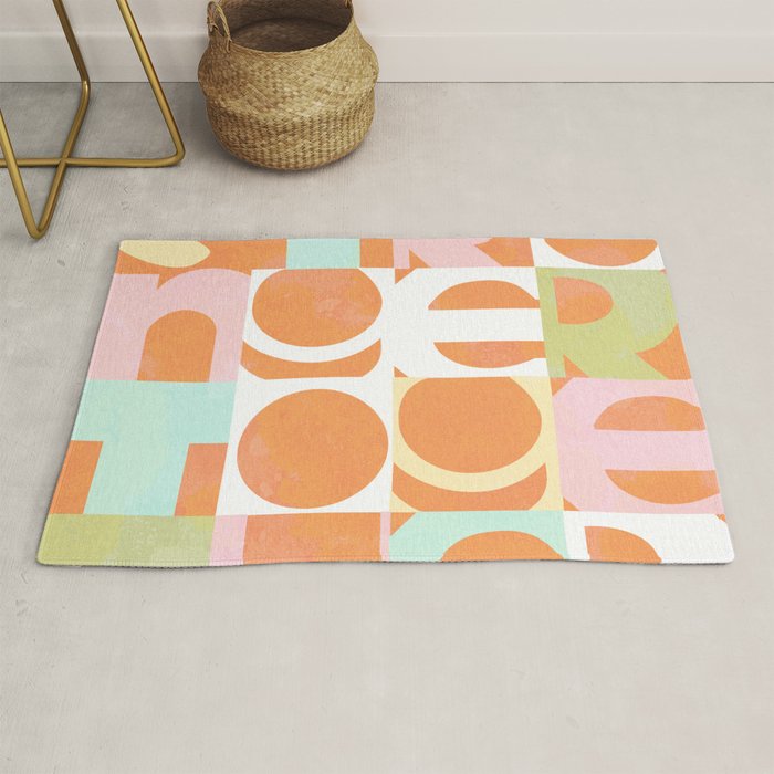 Stronger Together #peachy  Rug Gallery Image 1