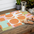 Stronger Together #peachy  Outdoor Rug Gallery Image 2