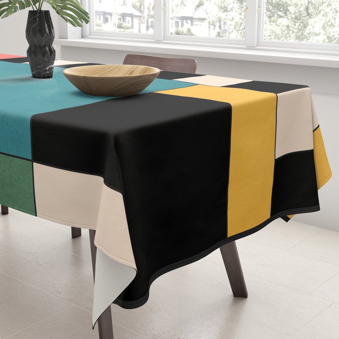 Geometric Abstraction 100 Tablecloth Gallery Image 3
