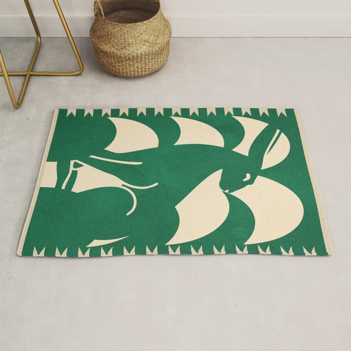 Minimalist Rabbit 2 Rug Gallery Image 1