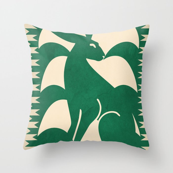 Minimalist Rabbit 2 Throw Pillow Gallery Image 1