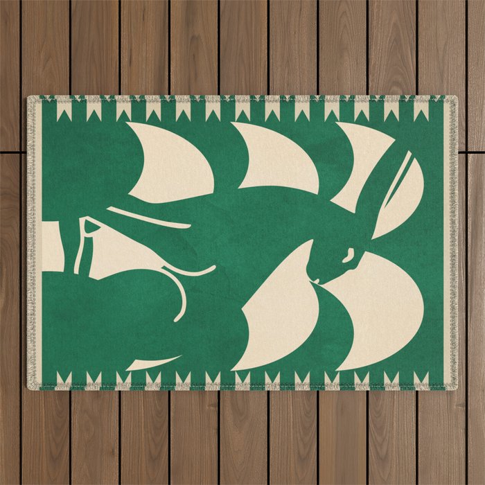 Minimalist Rabbit 2 Outdoor Rug Gallery Image 1