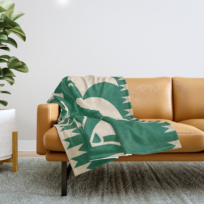 Minimalist Rabbit 2 Throw Blanket Gallery Image 1