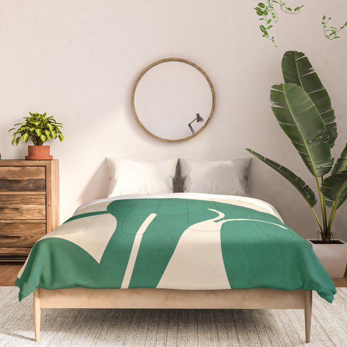 Minimalist Rabbit 2 Comforter Gallery Image 3