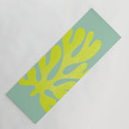 Lime & Sea Green: Matisse Paper Cutouts 06 Yoga Mat Gallery Image 1