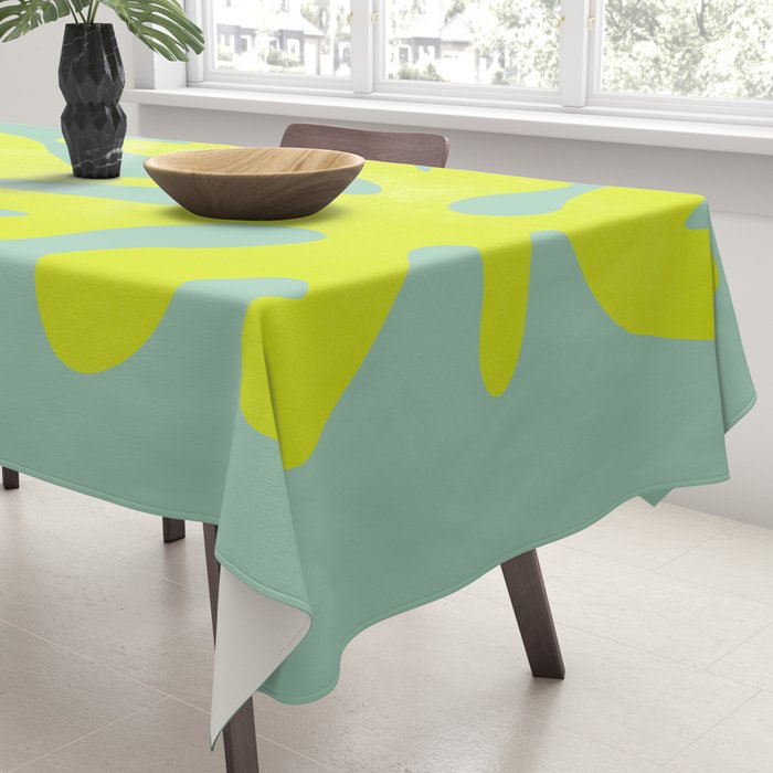 Lime & Sea Green: Matisse Paper Cutouts 06 Tablecloth Gallery Image 3