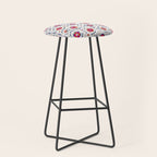 Kermina Suzani Uzbekistan Embroidery Print Stool Gallery Image 1